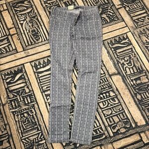 Levi's 524 Too Superlow Skinny Jeans Grey Tribal Stripe Low Rise 25x32 NWT